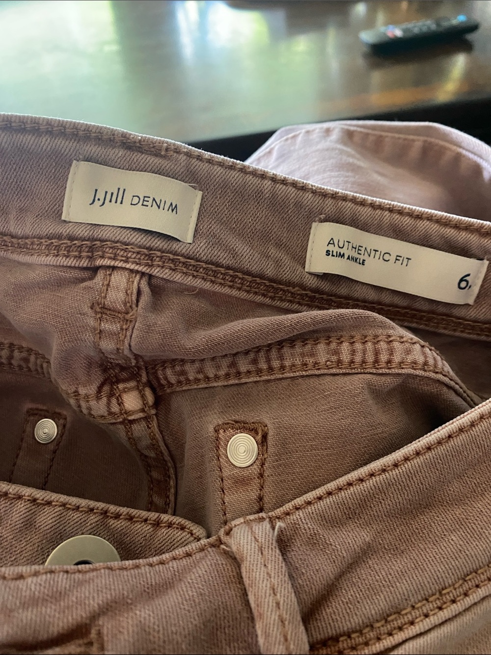 J. Jill Authentic Fit Slim Ankle Jeans - Dusty Rose